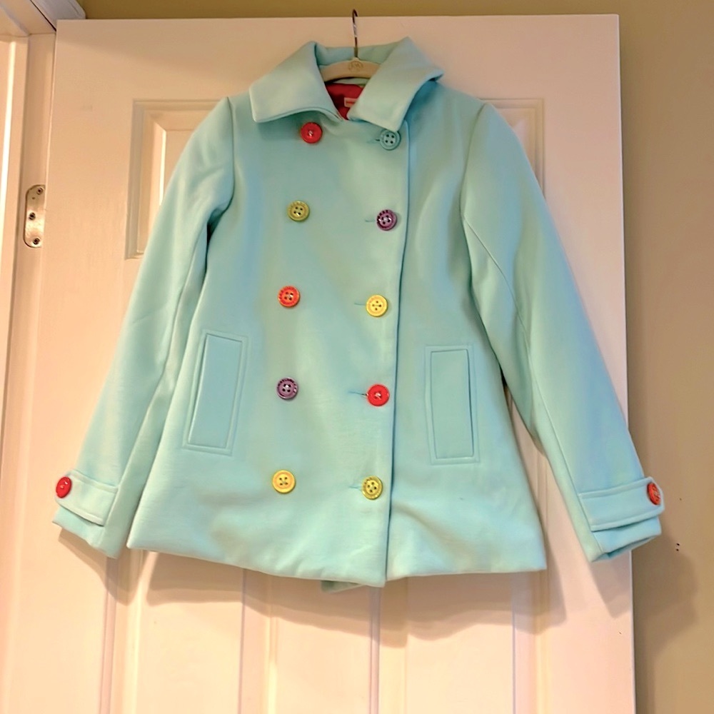 Little Miss Matched Girl’s size 12 wool pea coat.